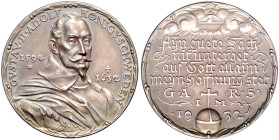 Medaillen von Karl Goetz. Mattierte Silbermedaille 1932 auf den 300. Todestag von Gustav II. Adolph, König von Schweden, i.Rd: BAYER, HAUPTMÜNZAMT FEI...