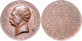 Personenmedaillen. Bismarck, Otto von 1815-1898. Bronzemedaille 1887 (unsign. v. Bergmann für Secker) auf die Reichstagssitzung vom 11. Januar. Benner...