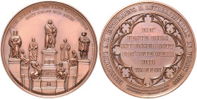 Reformation. Bronzemedaille 1868 (v. Chr. Schnitzspahn) auf die Enthüllung des Luther-Denkmals in Worms. Brozatus&nbsp;1420, Slg.&nbsp;Whiting&nbsp;74...