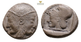 Mysia. Lampsakos 480-450 BC. Diobol AR, 1,1 g. 10,2 mm.