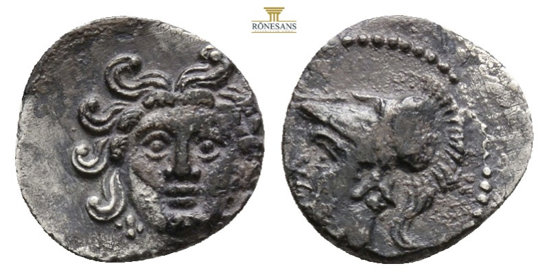 Cilicia, uncertain mint AR Obol. Circa 4th century BC. 0.58g, 10,7 mm, Facing go...