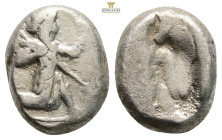 Persia, Achaemenid Empire AR Siglos. Time of Darios II. Sardes, circa 425-405 BC. 5,4 g. 15,7 mm.