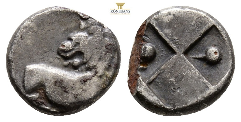 Thrace, Chersonesos AR Hemidrachm Silver ca 386-338 BC 1,7 g. 12,5 mm.Obv: Forep...