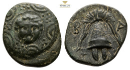 Kings of Macedon. Uncertain mint in Macedon. Alexander III - Kassander 325-310 BC. Bronze Æ 3,1 g 17,3 mm.