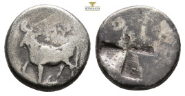 THRACE. Byzantion. (Circa 340-320 BC). AR Drachm 2,3 g. 13,2 mm