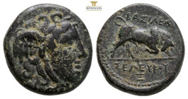 Seleucid Kings. Seleukos I Nikator (312-280 BC). AE 19,9 mm. (7,5 g), Seleukeia on the Tigris (?).
Obv. Winged head of Medusa to right.
Rv. ΒΑΣΙΛΕΩΣ...