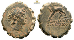 SELEUKID KINGS OF SYRIA. Antiochos VI Dionysos, 144-142 BC. AE (Bronze, 18,9 mm, 3.1 g, ), Antiochia on the Orontes, Radiate and diademed head of Anti...