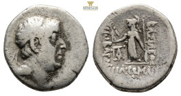 KINGS OF CAPPADOCIA. Ariobarzanes I Philoromaios,(Circa 96-63 BC.) AR Drachm (16.4 mm, 3.8 g.)Diademed head of Ariobarzanes to right. Rev. Athena stan...