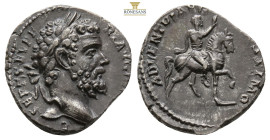 SEPTIMIUS SEVERUS (193-211). Denarius. Rome. 3,4 g. 17,8 mm.
Obv: L SEPT SEV PERT AVG IMP VIII. Laureate head right.
Rev: ADVENTVI AVG FELICISSIMO. Se...
