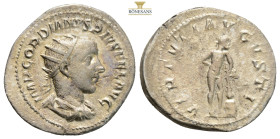 GORDIAN III (02-03/238-03/244) 4,6 g 23,9 mm.
Obv: IMP GORDIANVS PIVS FEL AVG. Radiate, draped and armored bust of Gordian III on the right, seen from...