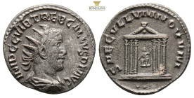 Trebonianus Gallus. AD 251-253. AR Antoninianus (21,1 mm, 3.9 g, ). Antioch mint. IMP C C VIB TREB GALLVS P F AVG, radiate, draped, and cuirassed bust...