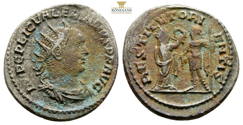 Valerian I. (253-260 AD). AR Antoninian. (22.4 mm, 3,7 g.) Antioch. Obv: IMP C P...