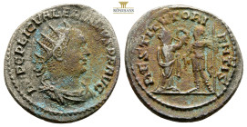 Valerian I. (253-260 AD). AR Antoninian. (22.4 mm, 3,7 g.) Antioch. Obv: IMP C P LIC VALERIANVS AVG. radiate and cuirassed bust of Valerian right. Rev...