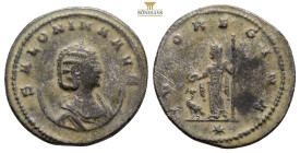 Salonina, Augusta, 254-268. Antoninianus Antioch, 263. SALONINA AVG Diademed and draped bust of Salonina to right, set on crescent. Rev. IVNO REGINA J...