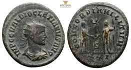 Diocletian, 286 - 305 AD AE Antoninianus, Heraclea Mint, (22,4 mm, 3.5 g) Obv: IMP C C VAL DIOCLETIANVS AVG, Radiate, draped and cuirassed bust of Dio...