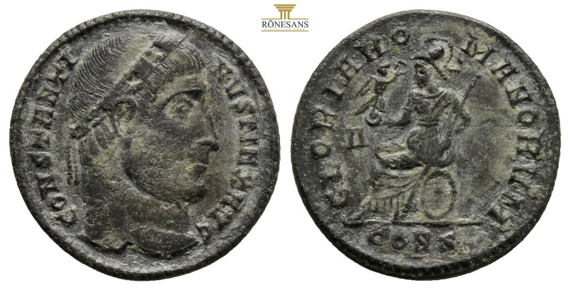 Constantinus I. (307-337 AD). Follis. (18,8 mm, 2,3 g. ) Constantinople. Obv: CO...
