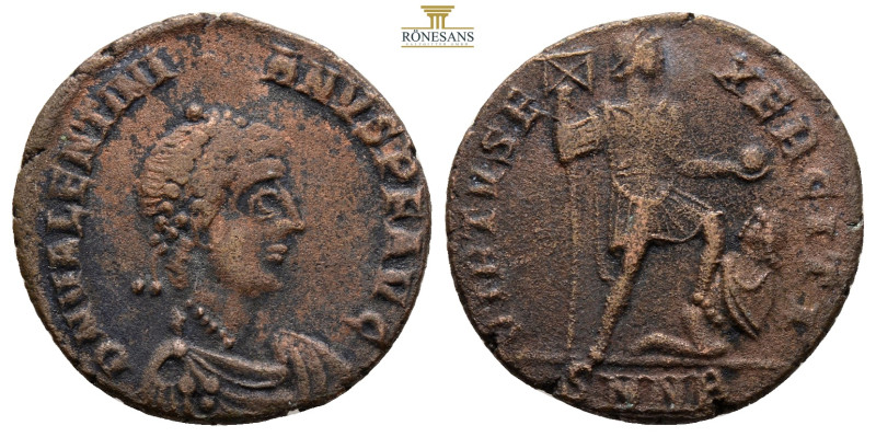 Valentinian II. (392-395 AD). Follis. (22,7 mm, 4,4 g.) Antioch. Obv: DN VALENTI...