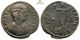 Galeria Valeria (wife of Galerius) BI Nummus. Thessalonica, 5,2 g. 26,4 mm.AD 308-310. GAL VALERIA AVG, laureate, diademed and draped bust to right / ...