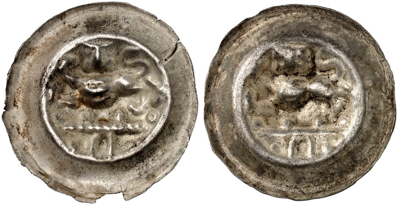 - Herzoglich Welfische Münzstätte. Albrecht Magnus, 1252-1279. 

Lot von 2 Stü...
