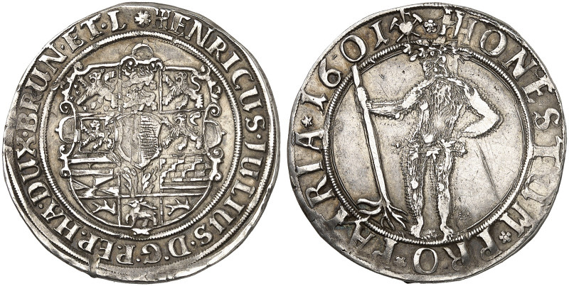 Heinrich Julius, 1589-1613. 

1/4 Taler 1601, Zellerfeld. Welter 664 A Kr., vz