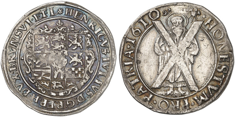 Heinrich Julius, 1589-1613. 

1/4 Taler 1610, Andreasberg, Ausbeute der Grube ...