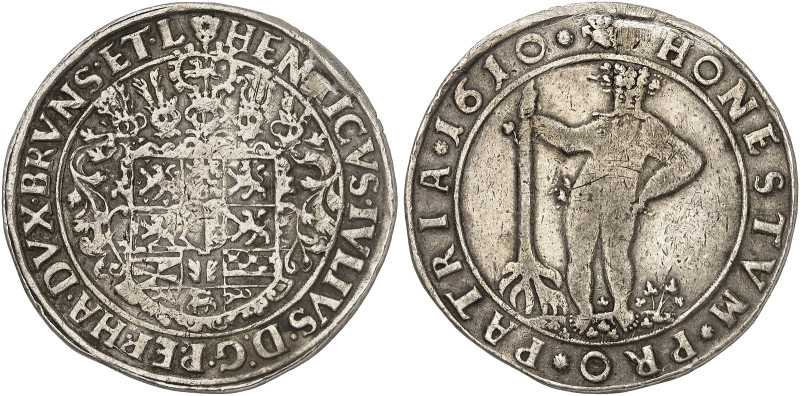 Heinrich Julius, 1589-1613. 

Taler 1610, Zellerfeld. Dav. 6285, Welter 645 B ...