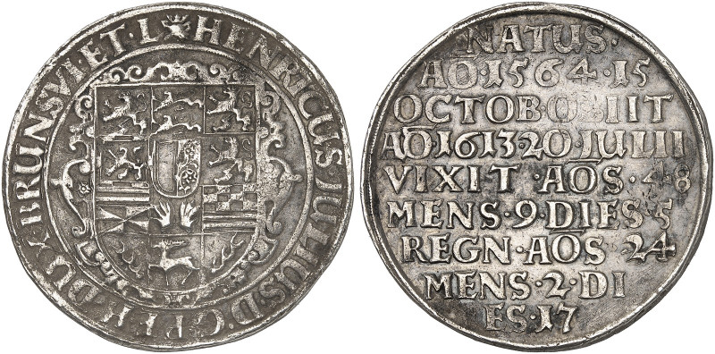 Heinrich Julius, 1589-1613. 

Taler 1613, Zellerfeld, auf seinen Tod, "JULII"....