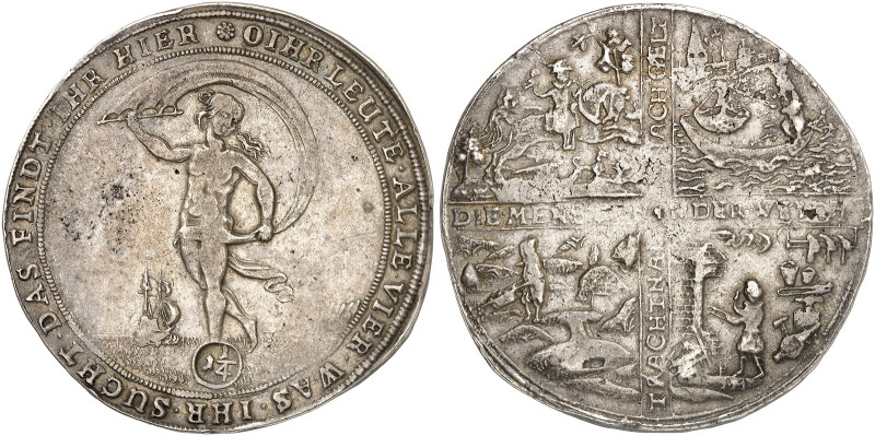 Friedrich Ulrich, 1613-1634. 

Löser zu 1 1/4 Taler o. J. (1622, mit Wertpunze...
