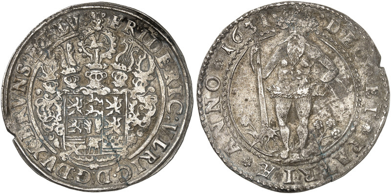 Friedrich Ulrich, 1613-1634. 

Taler 1631, Goslar oder Zellerfeld. Dav. 6307, ...