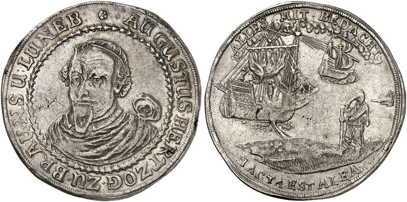 August, "der Jüngere", 1635-1666. 

Taler o. J. (1650), Zellerfeld, "Reisetale...