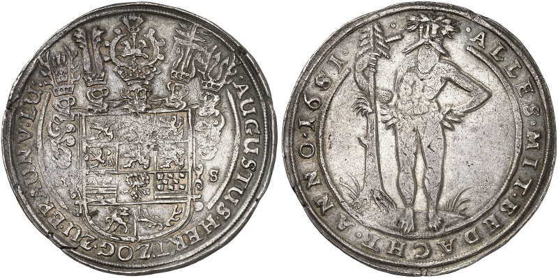 August, "der Jüngere", 1635-1666. 

Taler 1651, Zellerfeld. Dav. 6340, Welter ...