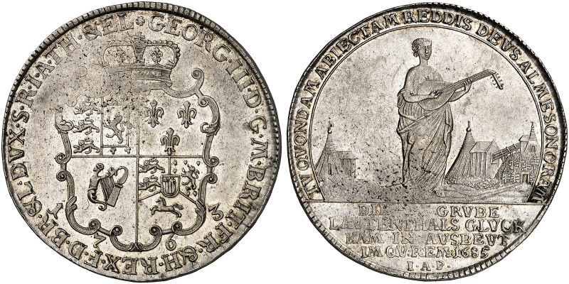 Georg III., 1760-1820. 

Taler 1763, Zellerfeld, Ausbeute der Grube "Lautentha...