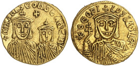 BYZANTINISCHE MÜNZEN.  Theophilos, 829 - 842.  