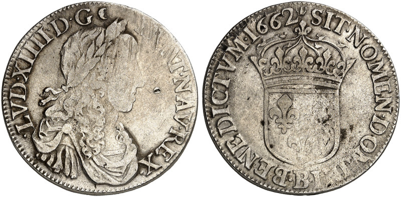 EUROPA. FRANKREICH. - Königreich. Louis XIV., 1643-1715. 

1/2 Écu au buste ju...