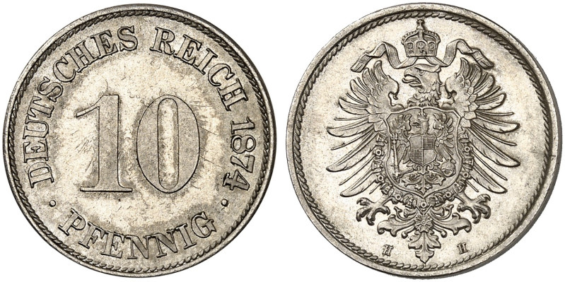 J. 4, EPA 27. 

10 Pfennig 1874 H. R ! f. St