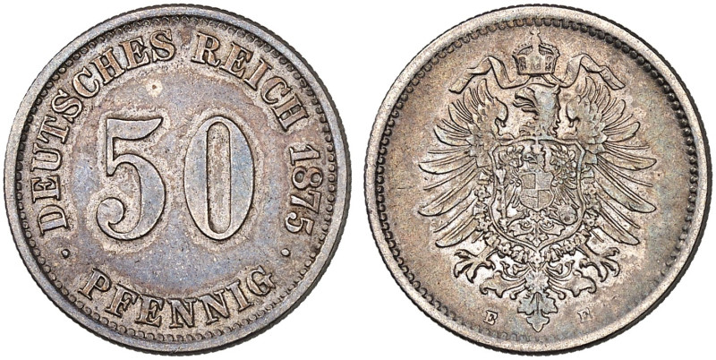 J. 7, EPA 44. 

50 Pfennig 1875 E. RR ! ss+