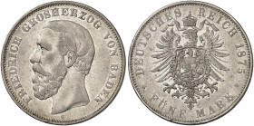 BADEN.  Friedrich I., 1852-1907.  J. 27, EPA 5/3  