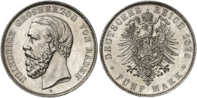 BADEN.  Friedrich I., 1852-1907.  J. 27, EPA 5/3  