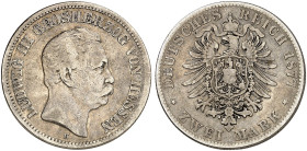 HESSEN.  Ludwig III., 1848-1877.  J. 66, EPA 2/19  