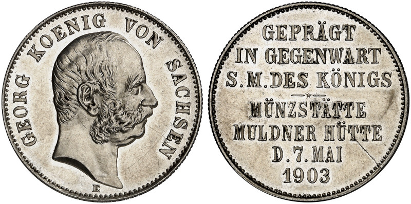 SACHSEN. Georg, 1902-1904. J. 131, EPA 2/52 

Ein zweites Exemplar. EA