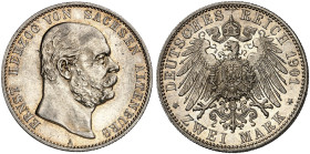 SACHSEN - ALTENBURG.  Ernst, 1853-1908.  J. 142, EPA 2/57  