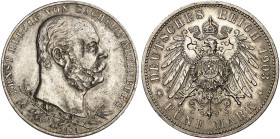SACHSEN - ALTENBURG.  Ernst, 1853-1908.  J. 144, EPA 5/49  