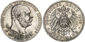 SACHSEN - ALTENBURG.  Ernst, 1853-1908.  J. 144, EPA 5/49  