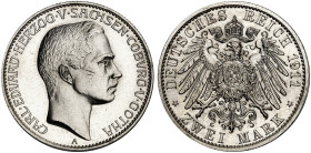 SACHSEN - COBURG - GOTHA.  Carl Eduard, 1900-1918.  J. 147, EPA 2/59  