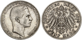 SACHSEN - COBURG - GOTHA.  Carl Eduard, 1900-1918.  J. 148, EPA 5/51  