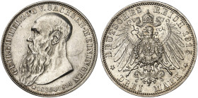 SACHSEN - MEININGEN.  Georg II., 1866-1914.  J. 155, EPA 3/30  