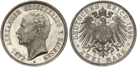 SACHSEN - WEIMAR - EISENACH.  Carl Alexander, 1853-1901.  J. 156, EPA 2/64  