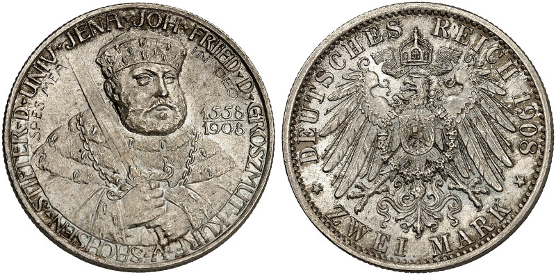 SACHSEN - WEIMAR - EISENACH. Wilhelm Ernst, 1901-1918. J. 160, EPA 2/67 

2 Ma...