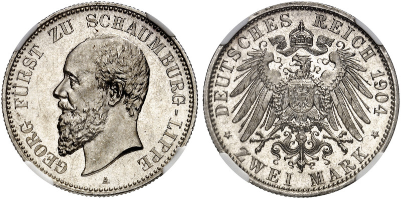 SCHAUMBURG - LIPPE. Georg, 1893-1911. J. 164, EPA 2/68 

Ein zweites Exemplar....