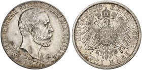 SCHWARZBURG - SONDERSHAUSEN.  Karl Günther, 1880-1909.  J. 169a, EPA 2/71  